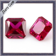 Corindón sintético de la piedra preciosa del precio de fábrica 5 # Ruby para la joyería